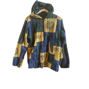 Rising International New Orleans Theme Woman's Size Small Cotton Hooded Jacket